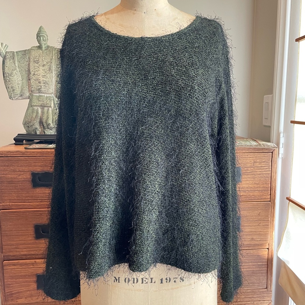 Fancy Fuzzy & Soft Green Sweater